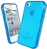 iPhone 4 / 4S effaf Mavi Silikon Klf - Resim: 3