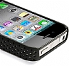 Apple iPhone 4 / 4S Siyah Delikli Klf - Resim: 3
