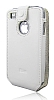 iPhone 4 / iPhone 4S Kapakl Beyaz Deri Klf - Resim: 1