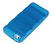 iPhone SE / 5 / 5S Bubble effaf Mavi Silikon Klf - Resim: 2