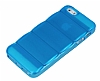 iPhone SE / 5 / 5S Bubble effaf Mavi Silikon Klf - Resim: 3