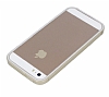 Eiroo iPhone SE / 5 / 5S Bumper ereve Silikon Gold Klf - Resim: 2