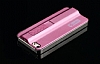 iPhone SE / 5 / 5S akmakl Metalik Pembe Rubber Klf - Resim: 5