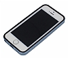 Eiroo Fly Hybrid iPhone SE / 5 / 5S Silikon Bumper ereve Mavi Klf - Resim: 1