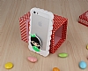 Candy House iPhone SE / 5 / 5S Kz Bumper ereve Beyaz Klf - Resim: 1