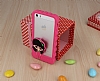 Candy House iPhone SE / 5 / 5S Kz Bumper ereve Koyu Pembe Klf - Resim: 3