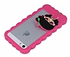 Candy House iPhone SE / 5 / 5S Kz Bumper ereve Koyu Pembe Klf - Resim: 5