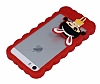 Candy House iPhone SE / 5 / 5S Kz Bumper ereve Krmz Klf - Resim: 4