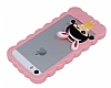 Candy House iPhone SE / 5 / 5S Kz Bumper ereve Ak Pembe Klf - Resim: 3