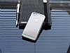 iPhone SE / 5 / 5S Silver Metal Kenarl Desenli Kristal Klf - Resim: 2