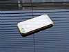 iPhone SE / 5 / 5S Gold Metal Kenarl Desenli Kristal Klf - Resim: 1
