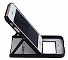 iPhone SE / 5 / 5S Standl Manyetik Kapakl Full Koruma Siyah Klf - Resim: 3