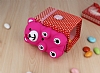 Eiroo iPhone SE / 5 / 5S Teddy Bear Koyu Pembe Silikon Klf - Resim: 2