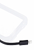 iPhone SE / 5 / 5S USB Lightning Kablolu Beyaz Rubber Klf - Resim: 6