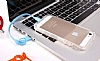 iPhone SE / 5 / 5S USB Lightning Kablolu Turuncu Rubber Klf - Resim: 3