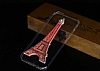 iPhone 6 / 6S Sulu Turuncu Eiffel Silikon Klf - Resim: 4