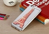 iPhone 6 / 6S Sulu Turuncu Eiffel Silikon Klf - Resim: 3