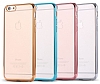 iPhone 6 / 6S Mavi Kenarl effaf Rubber Klf - Resim: 9