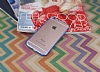 iPhone 6 / 6S Mavi Silikon Kenarl Ultra nce effaf Rubber Klf - Resim: 1