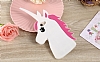 iPhone 6 / 6S Unicorn Beyaz Silikon Klf - Resim: 1
