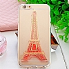 iPhone 6 Plus / 6S Plus Sulu Turuncu Eiffel Silikon Klf - Resim: 1