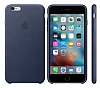 iPhone 6 Plus / 6S Plus Orjinal Midnight Blue Deri Klf - Resim: 1