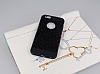 iPhone 6 / 6S Simli Siyah Silikon Klf - Resim: 2