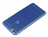 iPhone 6 / 6S Ultra nce Mavi Rubber Klf - Resim: 2