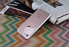 iPhone 7 / 8 Metal Tulu Beyaz Silikon Kenarl effaf Klf - Resim: 2