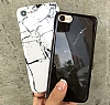 iPhone 7 / 8 Granit Grnml Siyah Silikon Klf - Resim: 2