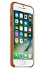 iPhone 7 / 8 Orjinal Saddle Brown Deri Klf - Resim: 1