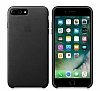 iPhone 7 Plus / 8 Plus Orjinal Siyah Deri Klf - Resim: 1