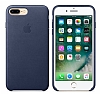 iPhone 7 Plus / 8 Plus Orjinal Midnight Blue Deri Klf - Resim: 2