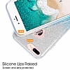iPhone 7 Plus Simli Mor Silikon Klf - Resim: 2