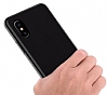 iPhone X / XS Mat Siyah Silikon Klf - Resim: 2