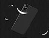 Dafoni Membrane iPhone X / XS Ultra nce Mat Siyah Silikon Klf - Resim: 2