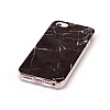 iPhone SE / 5 / 5S Granit Grnml Siyah Silikon Klf - Resim: 3