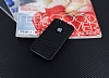 iPhone SE / 5 / 5S Karbon Grnml Siyah Rubber Klf - Resim: 1