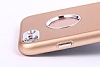 iPhone SE / 5 / 5S Metal Kamera Korumal Rose Gold Silikon Klf - Resim: 5