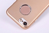 iPhone SE / 5 / 5S Metal Kamera Korumal Krmz Silikon Klf - Resim: 2