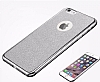 iPhone SE / 5 / 5S Simli Silver Silikon Klf - Resim: 4