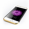 iPhone SE / 5 / 5S Siyah Kenarl Aynal Gold Rubber Klf - Resim: 3