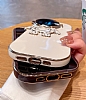 iPhone X / XS Astronot Kamera Korumal Standl Beyaz Silikon Klf - Resim: 4