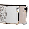 iSecret iPhone 6 Plus / 6S Plus Gold Kenarl Tal Bayku effaf Rubber Klf - Resim: 6