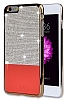iSecret iPhone 6 / 6S Gold Kenarl Tal Krmz Rubber Klf - Resim: 13