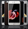 JLW iPhone 6 / 6S Silikon Kenarl Karbon Kahverengi Rubber Klf - Resim: 6