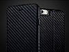 JLW iPhone 6 / 6S Standl Kapakl Karbon Siyah Klf - Resim: 4