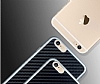 JLW iPhone 6 Plus / 6S Plus Silikon Kenarl Karbon Siyah Rubber Klf - Resim: 10