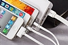 Joyroom Apple & Lightning & Micro USB Beyaz Ksa arj Kablosu 138cm - Resim: 1