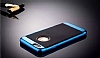 Joyroom Blade Series iPhone 6 / 6S Metalik Kenarl Mavi Silikon Klf - Resim: 6
